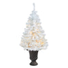 Nearly Natural T2308 50” White Artificial Christmas Tree with 100 LED Lights