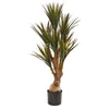 Nearly Natural 9151 46" Artificial Green Yucca Tree, UV Resistant (Indoor/Outdoor)