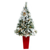 Nearly Natural T2424 5’ Artificial Christmas Tree with 100 Clear Lights