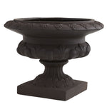 Nearly Natural 7509 12.5" Grey Iron Finished Decorative Urn (Indoor/Outdoor)