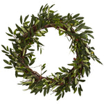Nearly Natural 20`` Olive Wreath