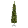 Nearly Natural 6` Green Pencil Artificial Christmas Tree with 150 Clear (Multifunction) LED Lights and 264 Bendable Branches