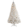 Nearly Natural T3392 10` White Artificial Christmas Tree with  800 LED Lights