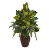 Nearly Natural 8168 29" Artificial Mixed Greens Plant in Decorative Planter