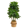 Nearly Natural T2993 5’ Bird Nest Artificial Tree in Jute Planters with Tassels