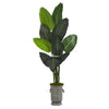 Nearly Natural 64`` Traveler`s Palm Artificial tree in Vintage Metal Planter