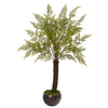 Nearly Natural 9486 6' Artificial Green Fern Plant in Decorative Bowl Planter