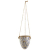 Nearly Natural 2` Tuscan Hanging Ceramic Scroll Planters