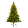 Nearly Natural 6` Colorado Mountain Fir ``Natural Look`` Artificial Christmas Tree with 350 Clear LED Lights and 1704 Bendable Banches