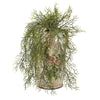 Nearly Natural P1063 13" Artificial Green Tillandsia Moss Plant in Floral Pitcher