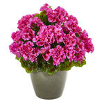 Nearly Natural 17`` Geranium Artificial Plant UV Resistant (Indoor/Outdoor)