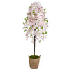 Nearly Natural T2590 70`` Cherry Blossom Artificial Tree in Farmhouse Planter