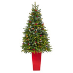 Nearly Natural T2311 62” Artificial Christmas Tree with 100 Clear LED Lights