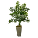 Nearly Natural T2156 4` Areca Palm Artificial Tree in Green Planters