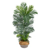 Nearly Natural T2929 5` Areca Artificial Palm Tree in Cotton & Jute Planters