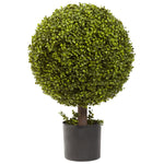 Nearly Natural 5919 27" Artificial Green Boxwood Topiary Ball 