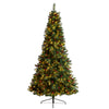 Nearly Natural T3320 8` Artificial Christmas Tree with Berries and 300 Lights and 767 Bendable Branches