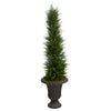 Nearly Natural T2606 4` Cypress Artificial Tree in Charcoal Urn