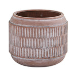 Nearly Natural 0757-S1 8” Boho Chic Ceramic Embossed Planters