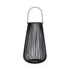 Nearly Natural 7141 20`` Vintage Black Metal Wire Tea Lantern Candle Holder