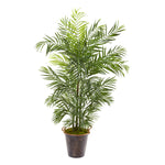 Nearly Natural 9796 69" Artificial Green Areca Palm Tree in Metal Pot, UV Resistant (Indoor/Outdoor)