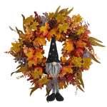 Nearly Natural W1190 28`` Harvest Fall Gmone Artificial Autumn Wreath