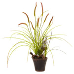 Nearly Natural 4852 Artificial Green Swampy Cattail Garden with Planter