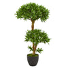 Nearly Natural 5554 3' Artificial Green Bonsai Styled Podocarpus Tree