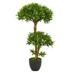 Nearly Natural 5554 3' Artificial Green Bonsai Styled Podocarpus Tree