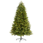 Nearly Natural 6.5` Washington Fir Artificial Christmas Tree with 400 Clear Lights and 1110 Bendable Branches