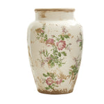 Nearly Natural 0721-S1 12.5" Tuscan Ceramic Floral Print Vases