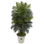 Nearly Natural P1053 55" Artificial Green Areca Palm Plant in Decorative Planter