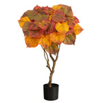 Nearly Natural T2789 3` Autumn Umbrella Ficus Tree