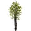 Nearly Natural 5481 6' Artificial Green & Black Bamboo Tree, UV Resistant (Indoor/Outdoor)