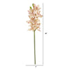 Nearly Natural 38`` Cymbidium Orchid Artificial Flower (Set of 3)