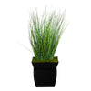 Nearly Natural P1558 21” Onion Grass Artificial Plant in Black Metal Planters