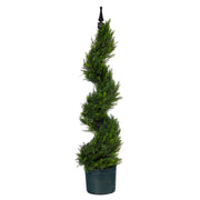 Nearly Natural T1412 3` Cypress Spiral Topiary Artificial Trees