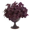 Nearly Natural 13`` Basil Artificial Plant in Metal Chalice