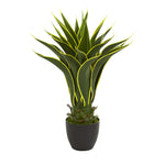 Nearly Natural 6333 23" Artificial Green Agave Plant