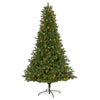 Nearly Natural 7` Vermont Fir Artificial Christmas Tree with 350 Clear LED Lights