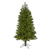 Nearly Natural 5` Vancouver Spruce Artificial Christmas Tree with 200 Warm White Lights and 461 Bendable Branches
