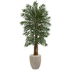 Nearly Natural 5722 5' Artificial Green Parlor Palm Tree in Decorative Planter