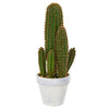 Nearly Natural 4335 1.5' Artificial Green Cactus Succulent Plant