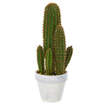 Nearly Natural 4335 1.5' Artificial Green Cactus Succulent Plant