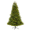 Nearly Natural 7` New Haven Spruce ``Natural Look`` Artificial Christmas Tree with 500 LED Lights