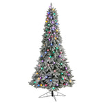 Nearly Natural T3517 8.5` Artificial Christmas Tree with 120 Multi Color Bulbs