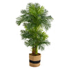 Nearly Natural T2984 6` Hawaii Artificial Palm Tree in Handmade Natural Cotton Planters