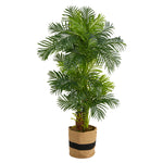 Nearly Natural T2984 6` Hawaii Artificial Palm Tree in Handmade Natural Cotton Planters