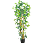 Nearly Natural 6` Multi Bambusa Bamboo Silk Tree, Green