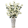 Nearly Natural 39`` Bougainvillea Artificial Arrangement in Decorative Vase